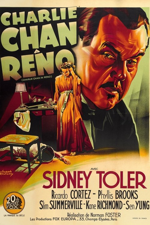 Charlie Chan in Reno movie poster player