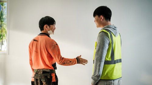 Behind The White Wall Backdrop Blur