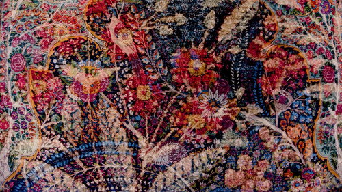 Rug Flower Backdrop Blur