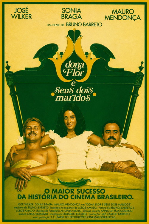 Póster oficial de Dona Flor and Her Two Husbands (1976) - Comedy