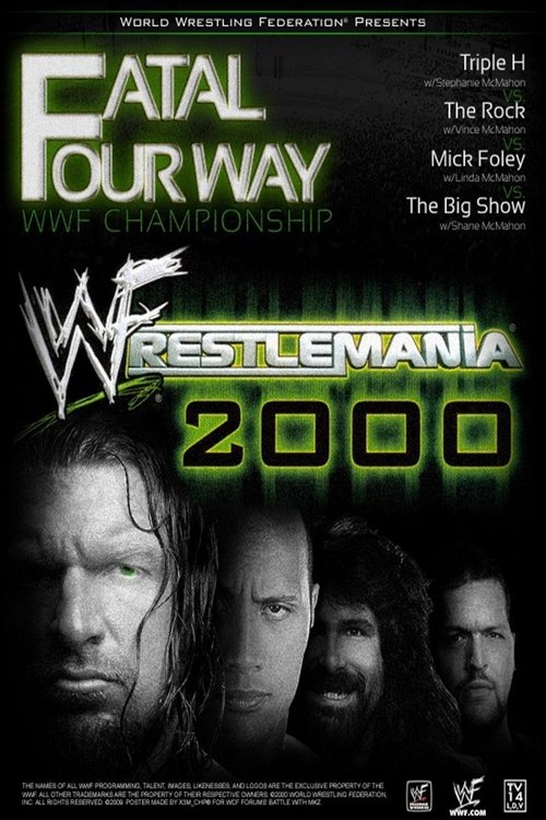 WWE WrestleMania 2000 movie poster player