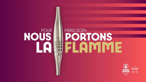 Relais de la flamme Olympique Paris 2024 Backdrop Blur