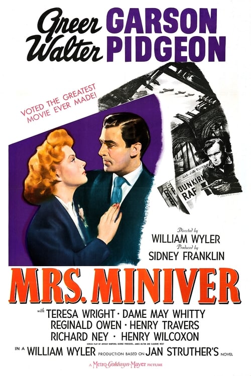 Grootschalige poster van Mrs. Miniver