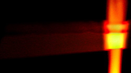 within the light; a fire