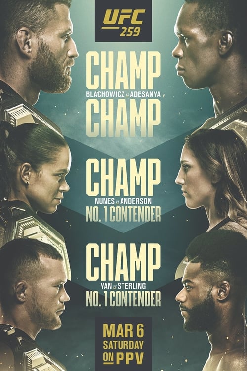 Poster UFC 259: Blachowicz vs. Adesanya 2021