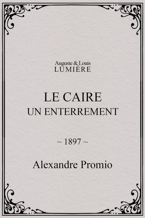 Poster Le Caire, un enterrement 1897