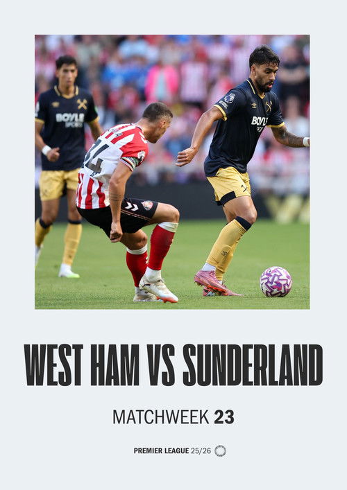 West Ham VS Sunderland PL 25/26