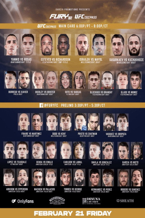 Fury FC 102: Susukraev vs. Kuchukhidze