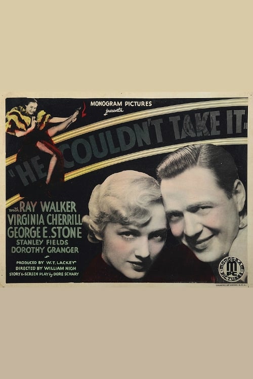 He Couldn't Take It (1933) poster