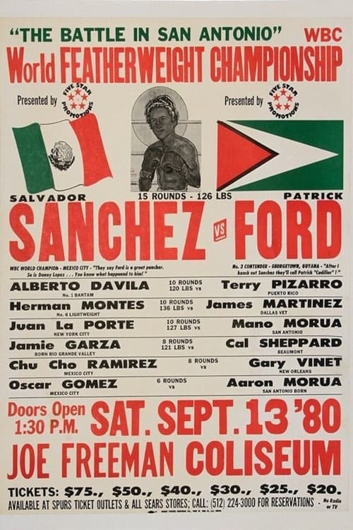 Salvador Sanchez vs. Patrick Ford (1980) poster