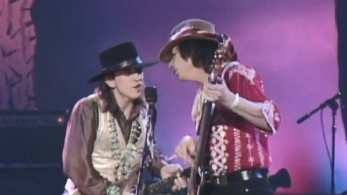 Stevie Ray Vaughan - Lonestar cafe 1986 Backdrop Blur