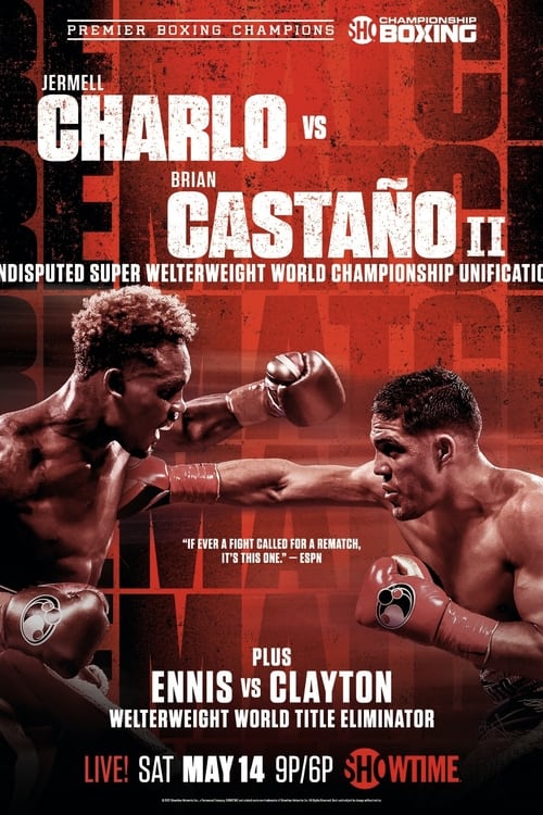 Poster Jermell Charlo vs. Brian Castaño II 2022