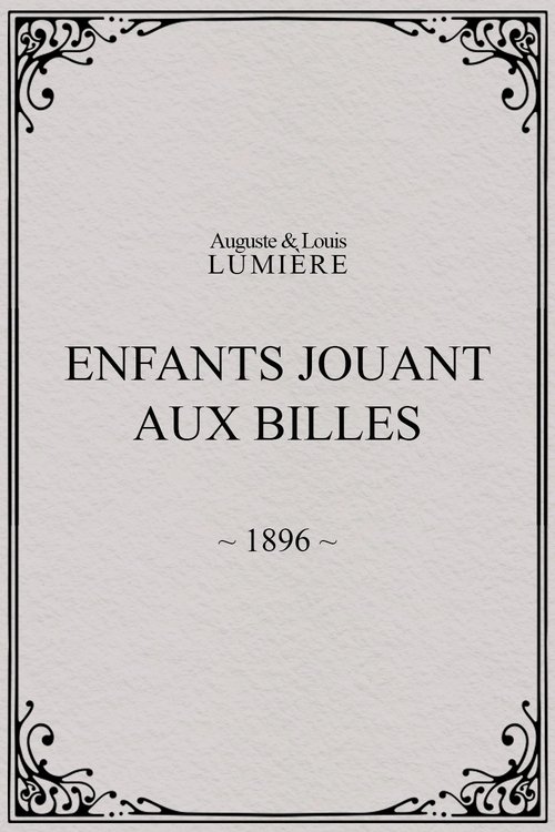 Enfants jouant aux billes