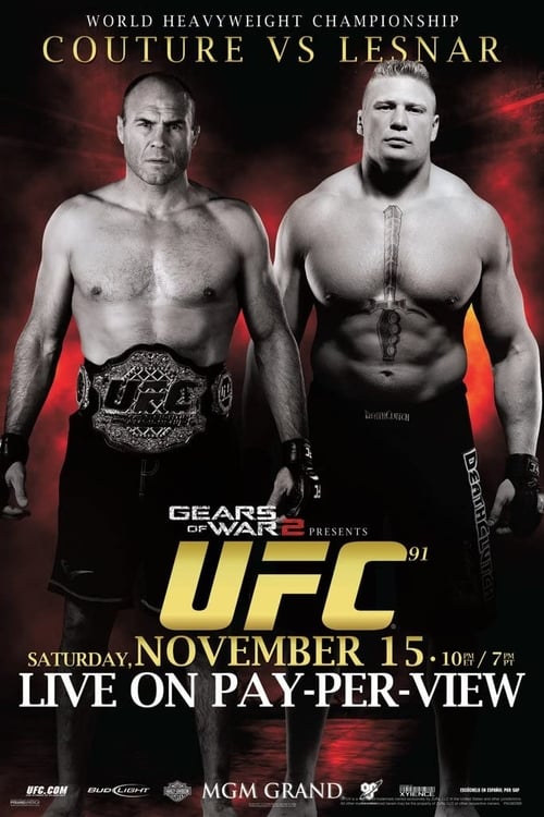 Poster UFC 91: Couture vs. Lesnar 2008