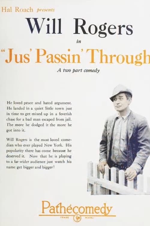 Jus' Passin' Through (1923) poster