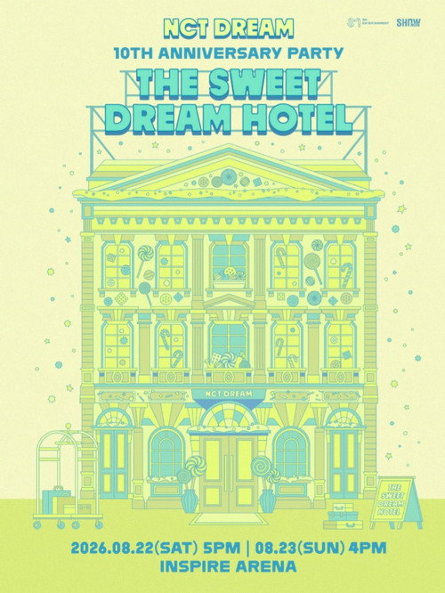 NCT DREAM 10TH ANNIVERSARY PARTY 'THE SWEET DREAM HOTEL' poster