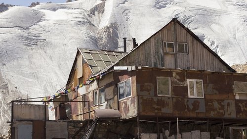 Woman and the Glacier