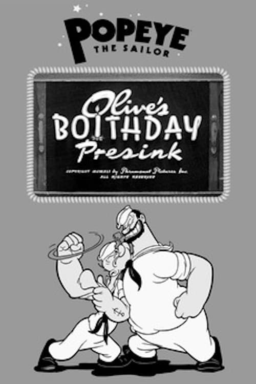 Poster Olive's Boithday Presink 1941