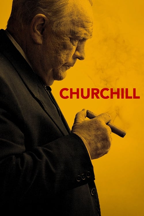 Grootschalige poster van Churchill