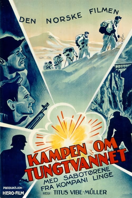 Kampen om tungtvannet (1948) poster