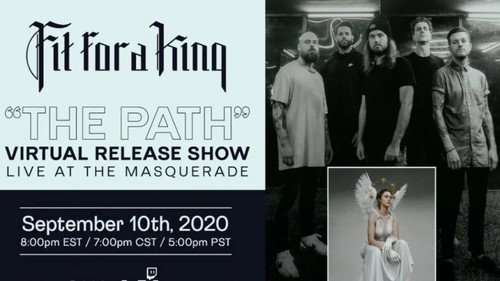 Fit For a King - The Path Virtual Release Show Backdrop Blur