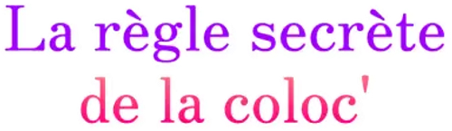 La règle secrète de la coloc'