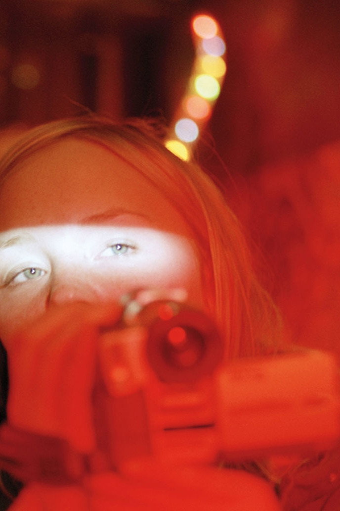 Girl with a video camera