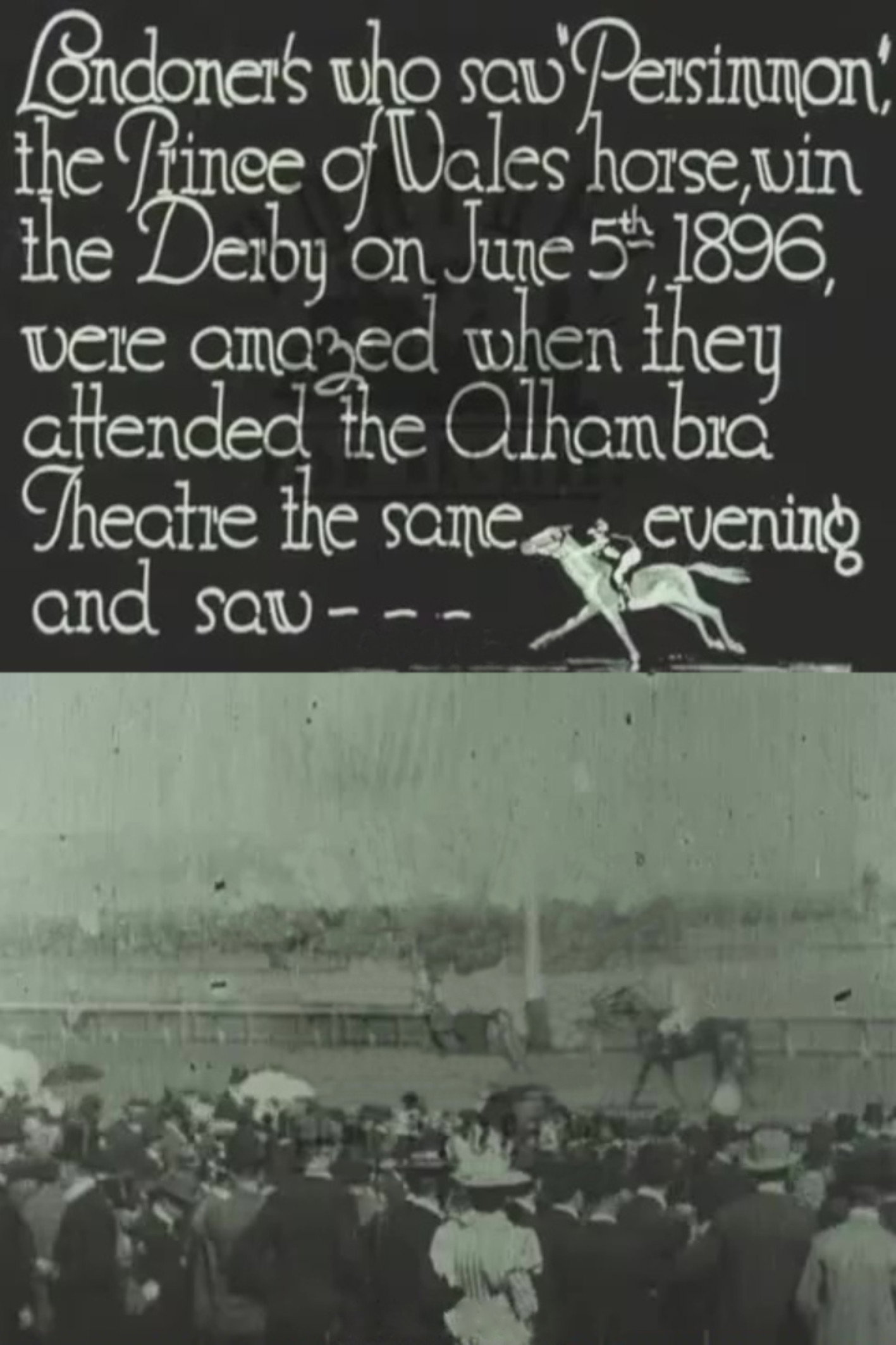 Persimmons Winning the Derby