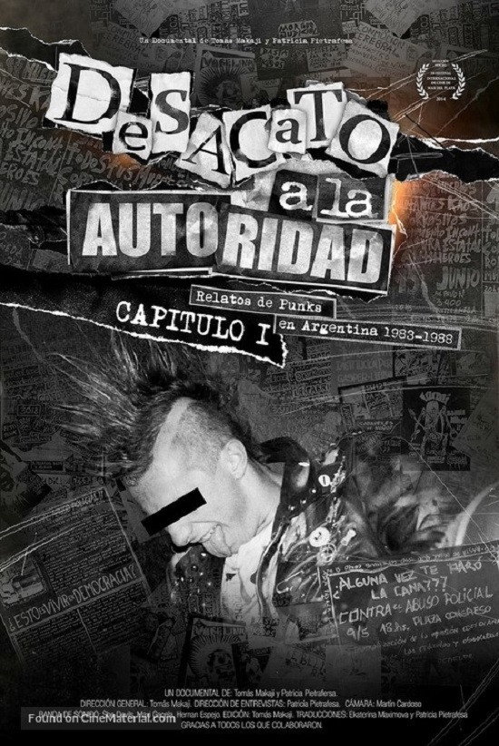 Desacato a la autoridad, relatos de punks en Argentina 1983-1988