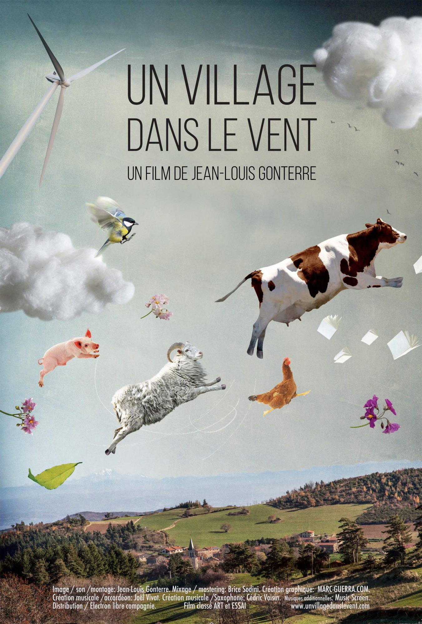Un village dans le vent