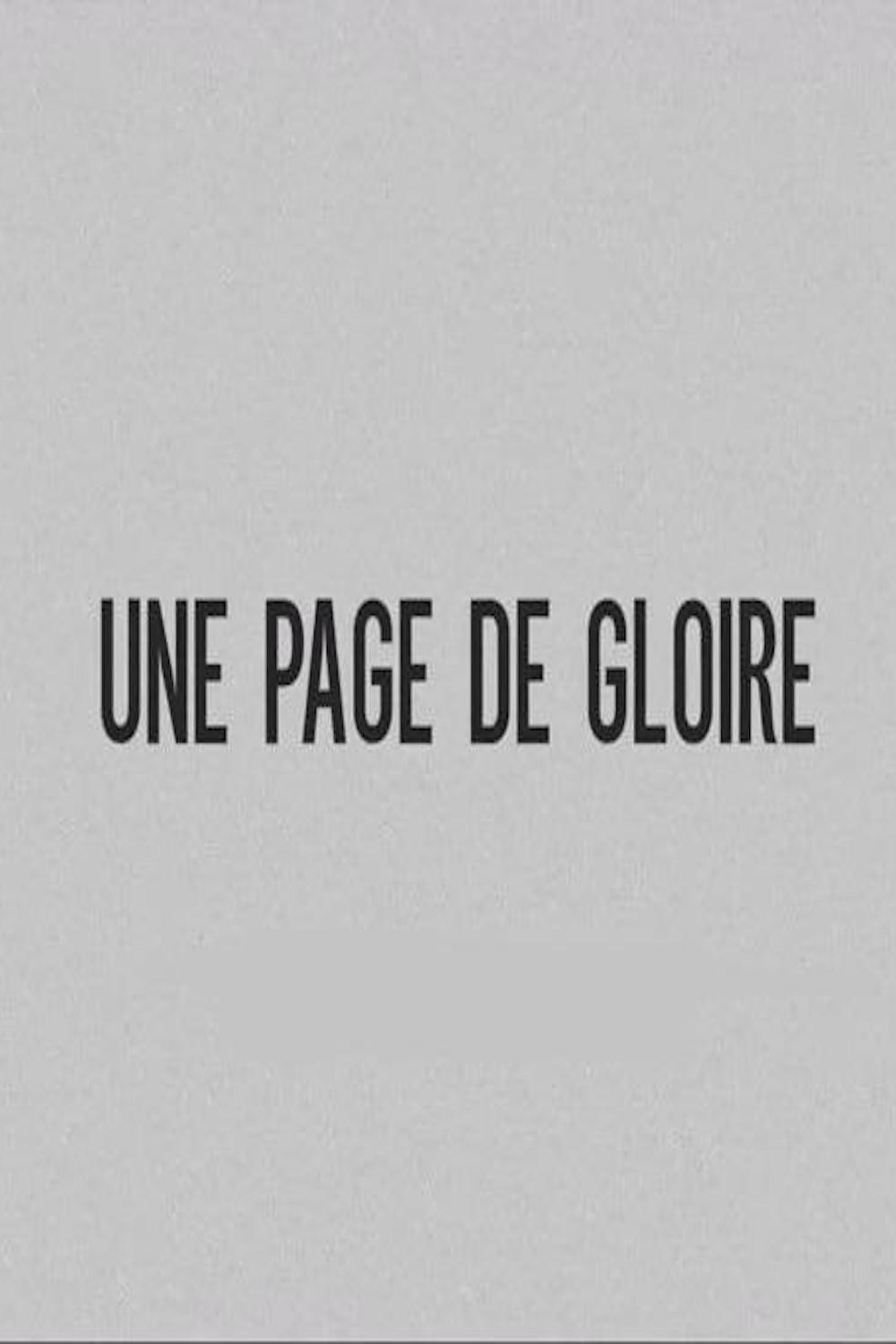 Une page de gloire