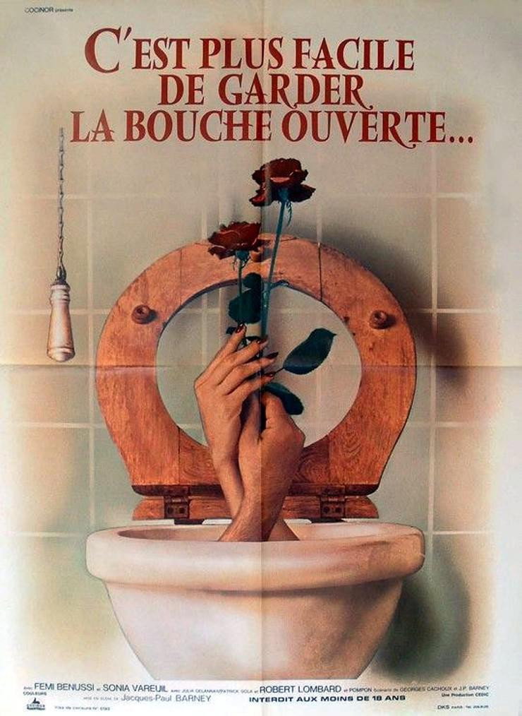 C'est plus facile de garder la bouche ouverte...