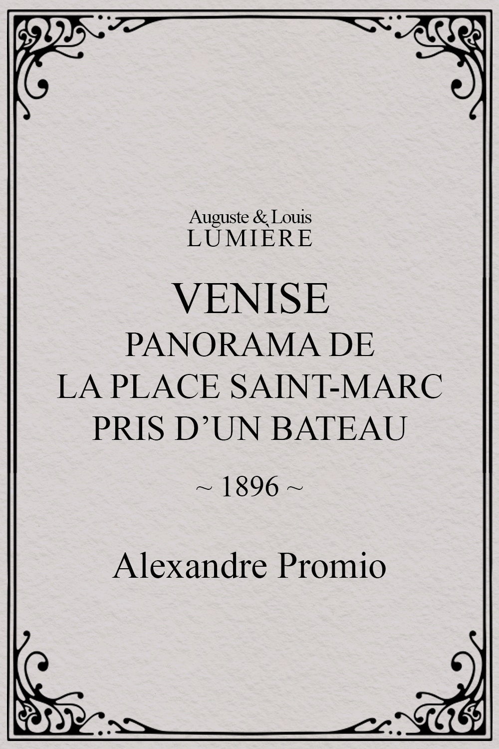 Venise, panorama de la place Saint-Marc pris d'un bateau