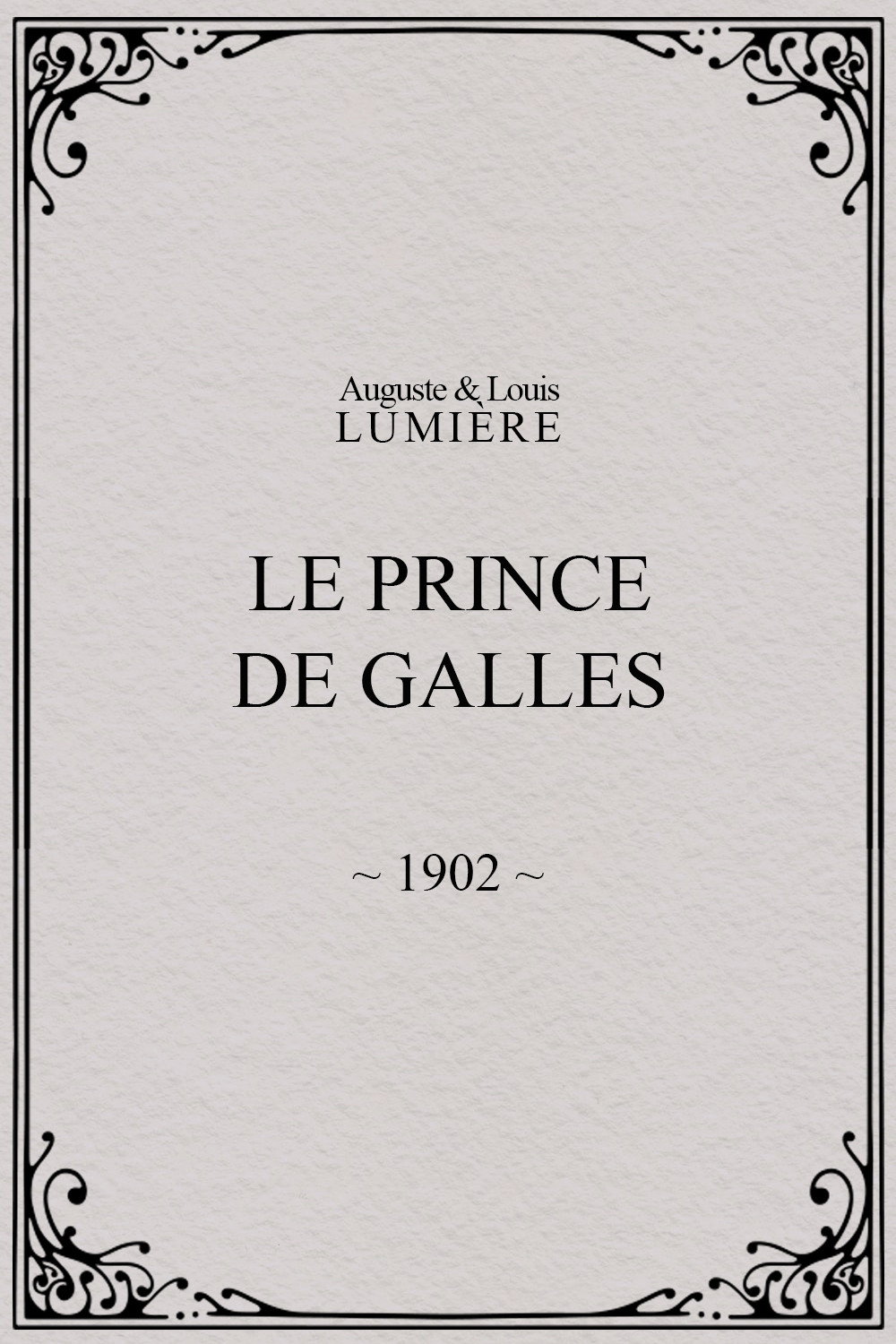Le prince de Galles