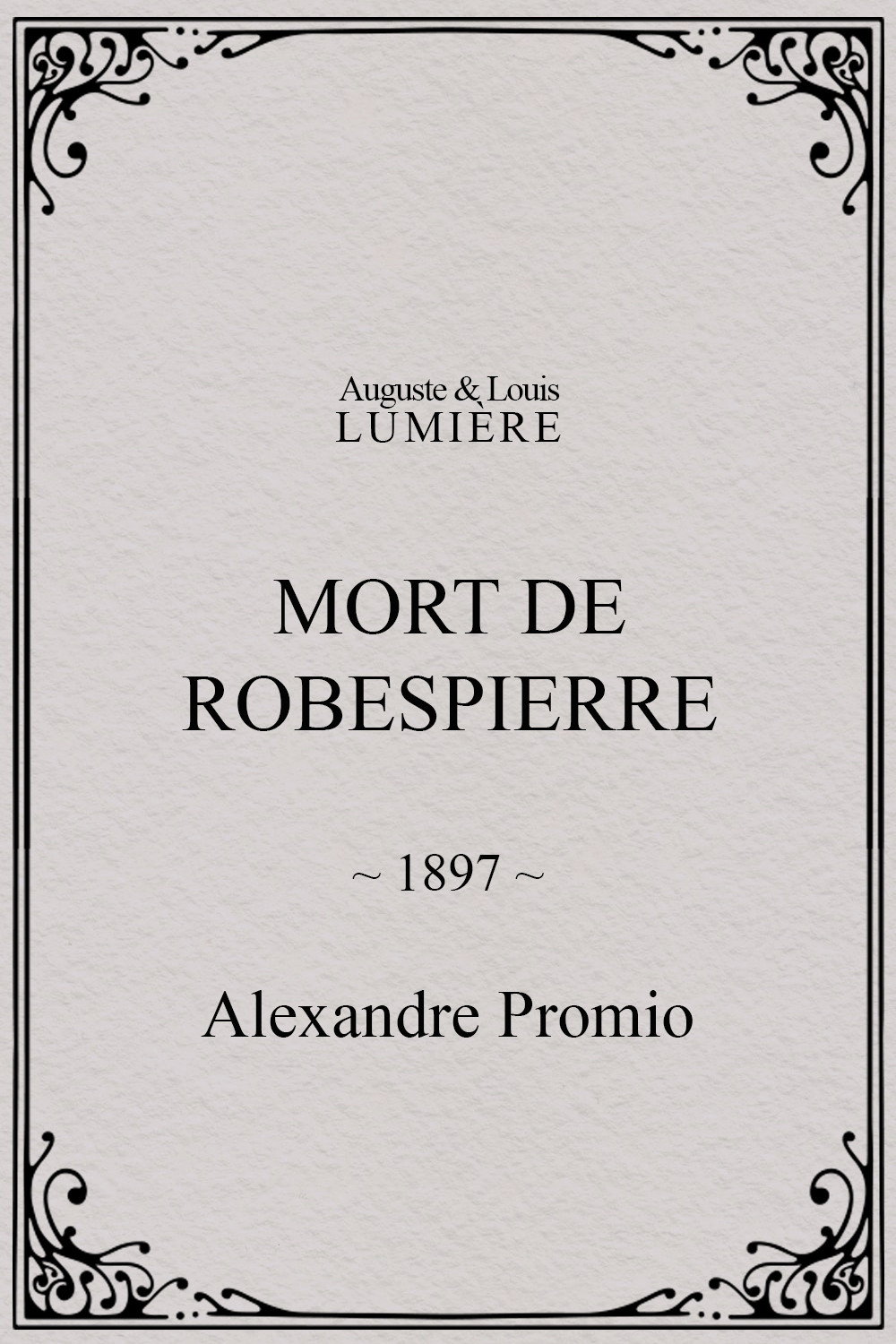 La mort de Robespierre