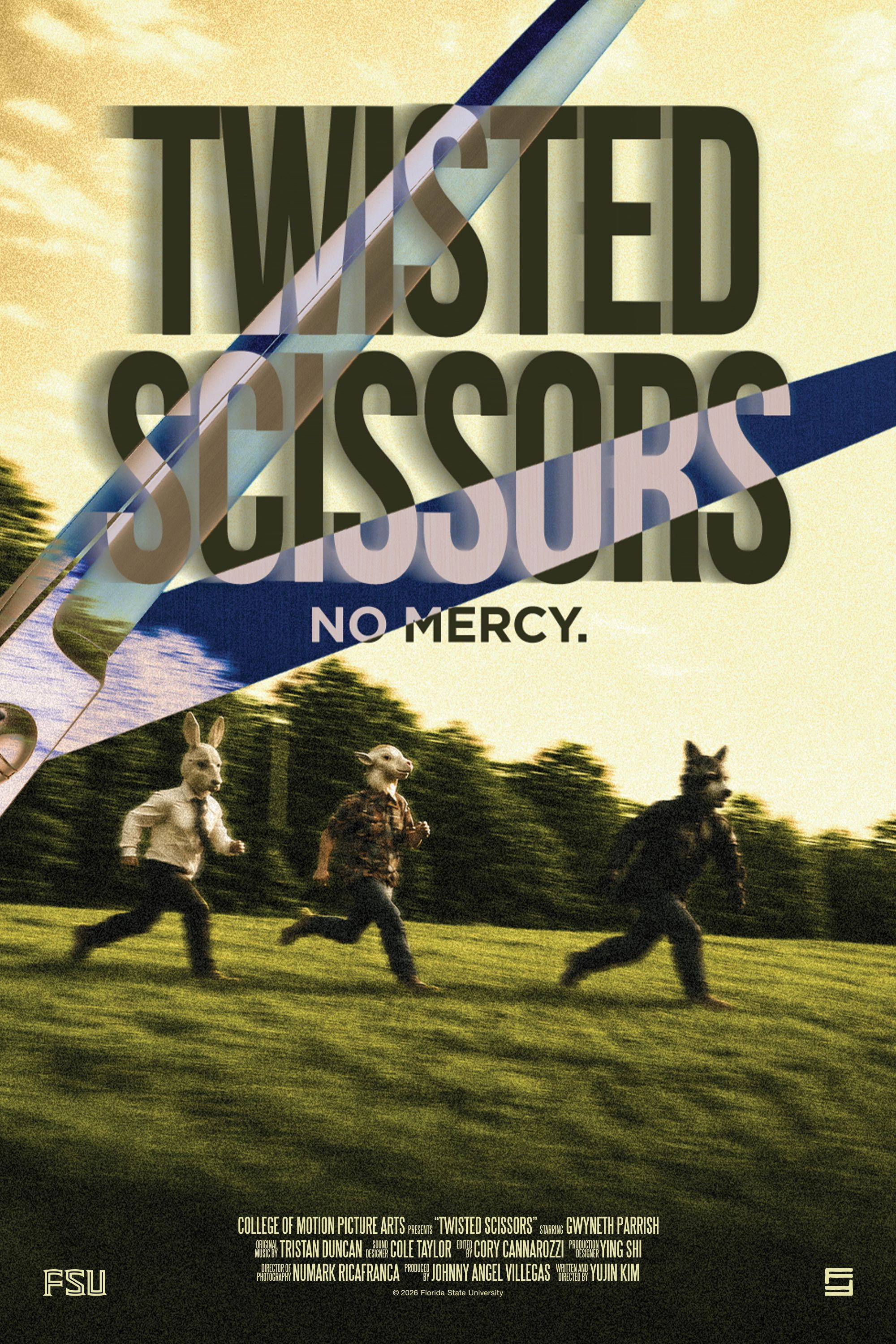 Twisted Scissors Poster