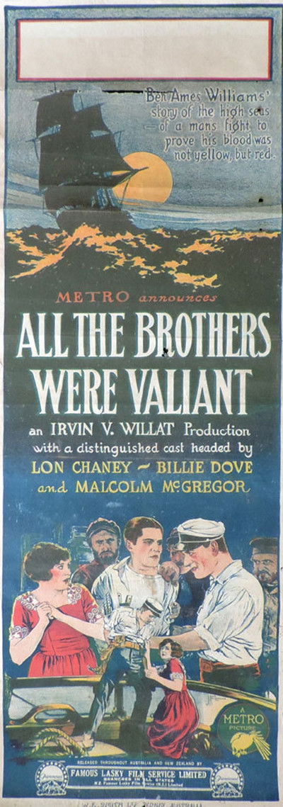 Watch Now!(1923) All the Brothers Were Valiant Full Movie Online -123Movies