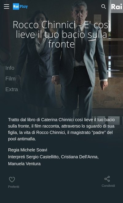 Watch!(2018) Rocco Chinnici -  cos lieve il tuo bacio sulla fronte Full Movie 123Movies