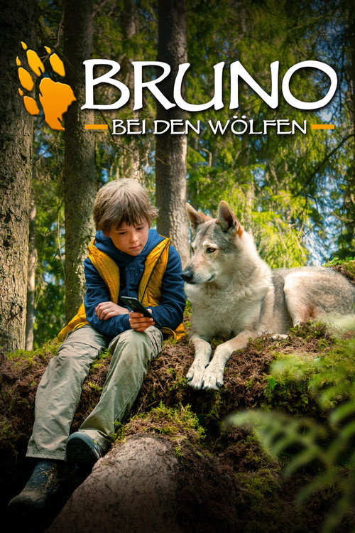 Poster von Bruno bei den Wölfen