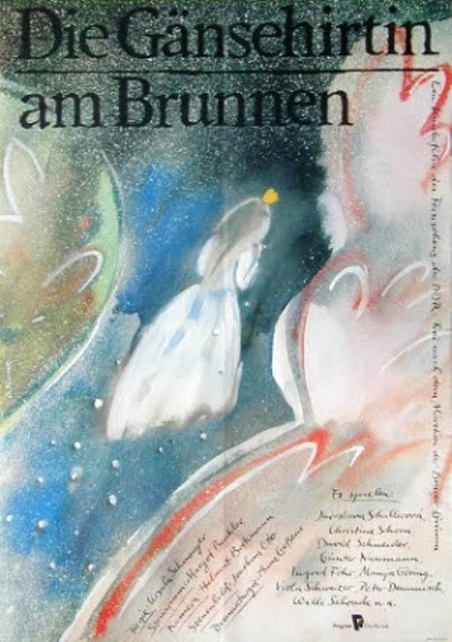 Poster von Die Gänsehirtin am Brunnen
