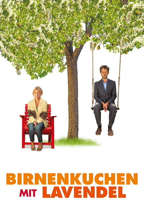 Poster von Birnenkuchen mit Lavendel