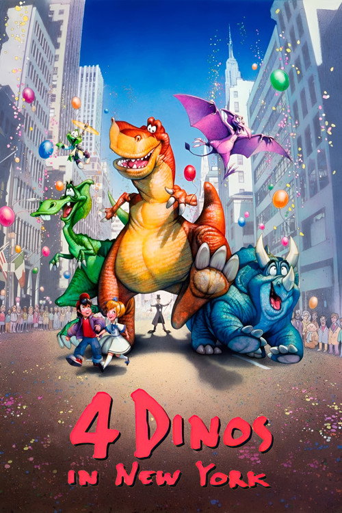 Poster von 4 Dinos in New York