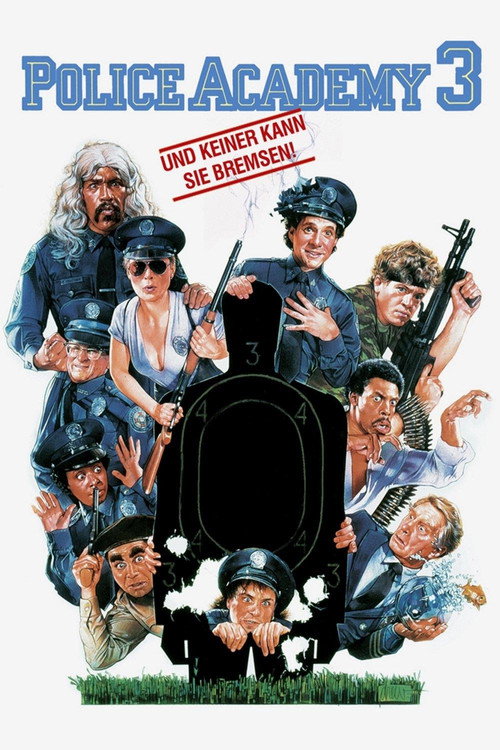 Poster von Police Academy 3 - und keiner kann sie bremsen