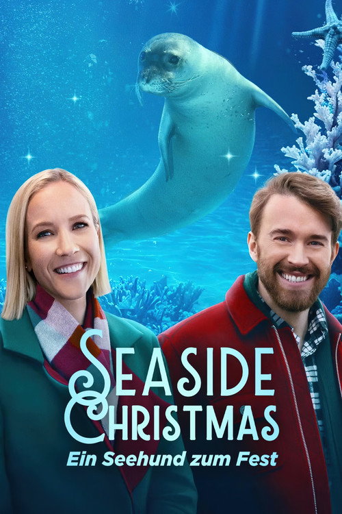 Poster von Seaside Christmas – Ein Seehund zum Fest