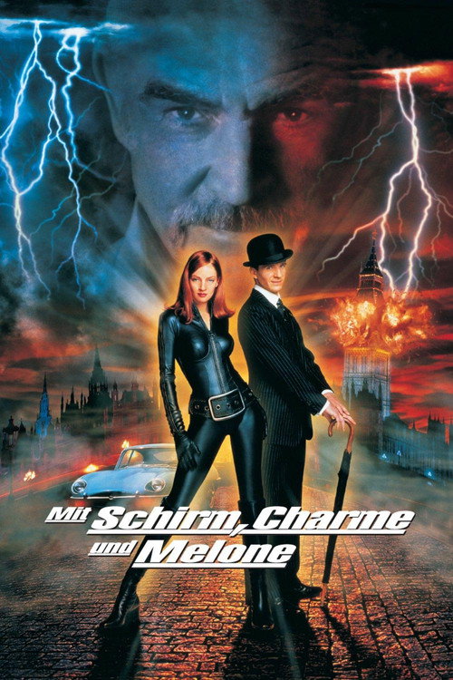 Poster von Mit Schirm, Charme und Melone