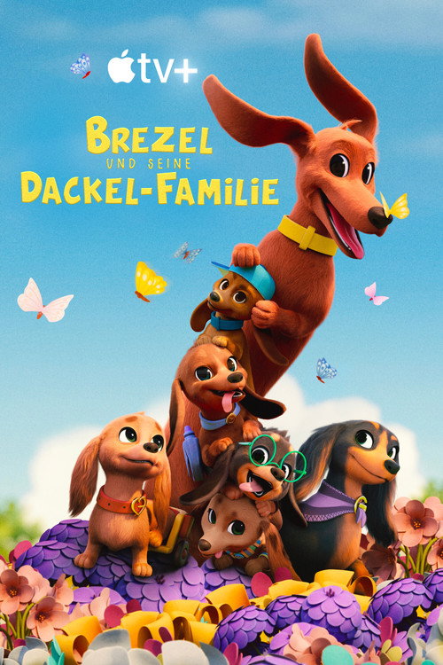 Poster von Brezel und seine Dackel-Familie