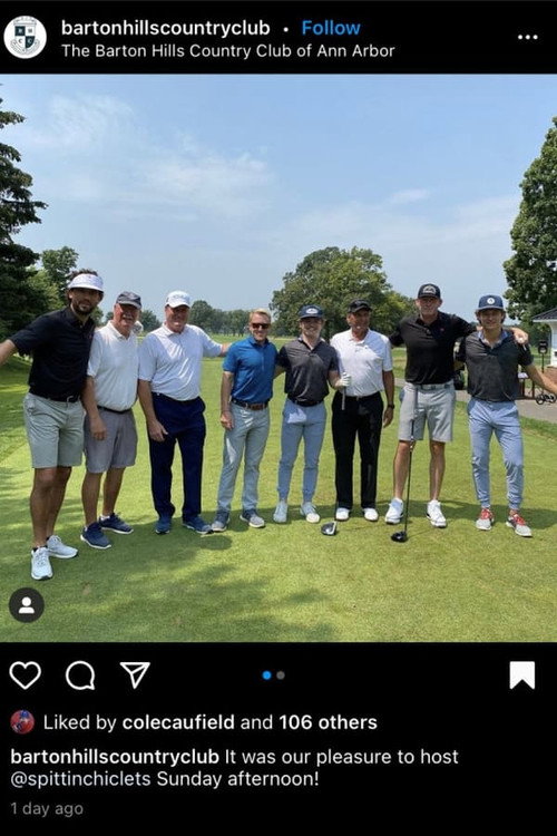 Sandbagger Invitational X with Cole Caufield and Trevor Zegras poster