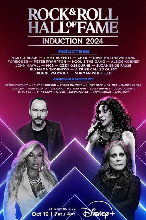 Poster for 2024 Rock & Roll Hall of Fame Induction Ceremony