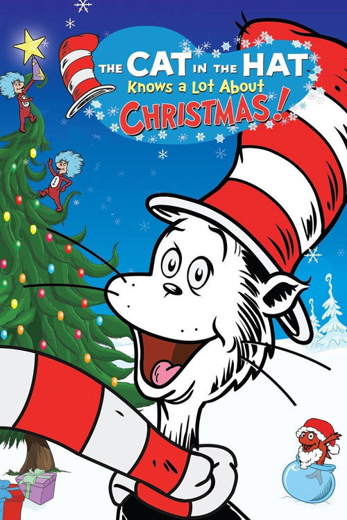 Poster von Der Kater mit Hut feiert Weihnachten