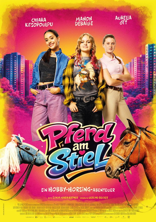 Poster von Pferd am Stiel